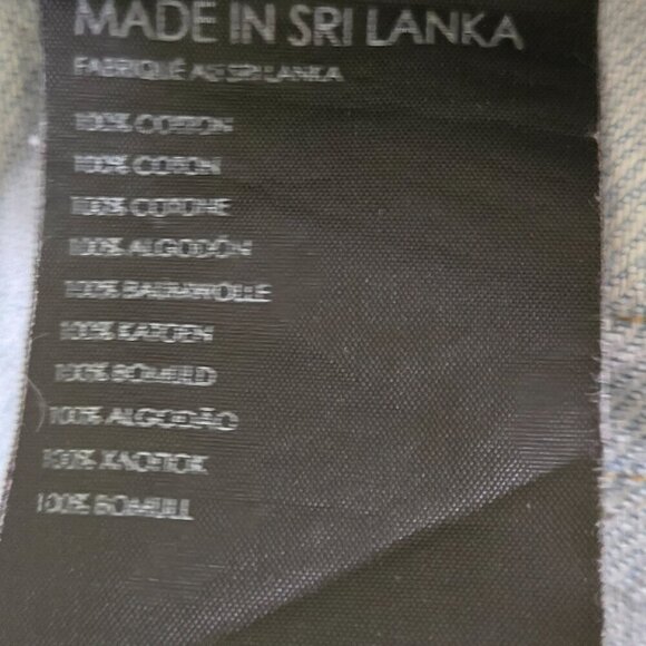 Club Monaco Relaxed Slim Cropped Jeans Antique Blue Wash Size 27 - Picture 9 of 9